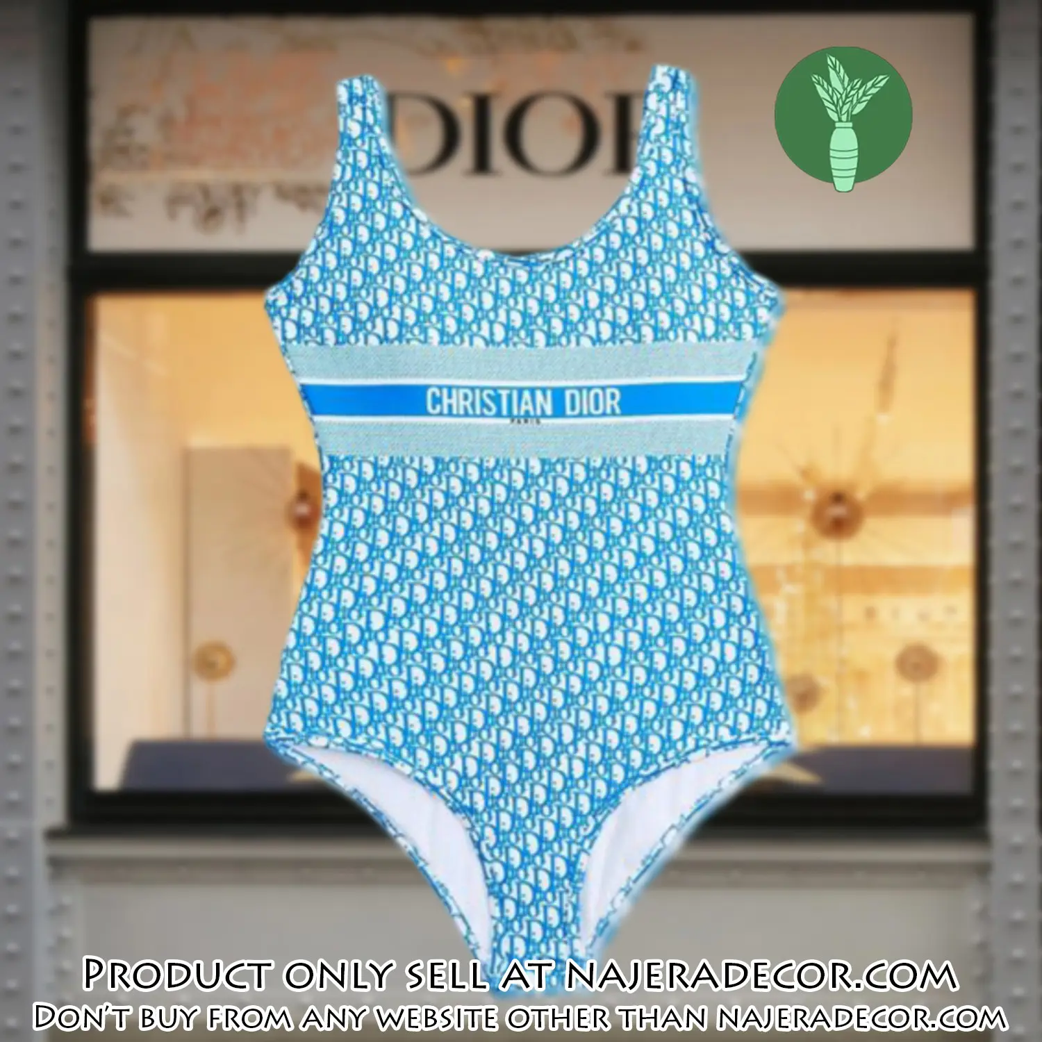 Christian dior swimwear beachwear one piece swimsuit osw1047 njr3754943